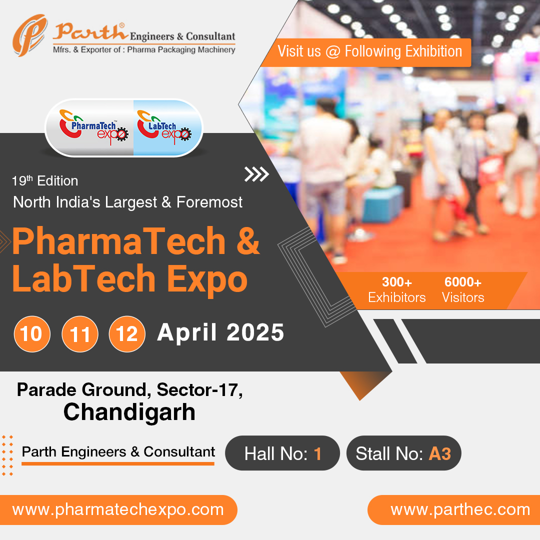 EngineersParth's tweet image. Parth Engineers &amp;amp; Consultant is thrilled to exhibit @ PharmaTech &amp;amp; LabTech Expo 2025 in Chandigarh! Visit us from 10th-12th April at Hall 1, Stall A3 to explore the latest in pharma &amp;amp; lab technology.
visit at - parthec.com
#Parthec #pharmapackaging #PharmaMachinery