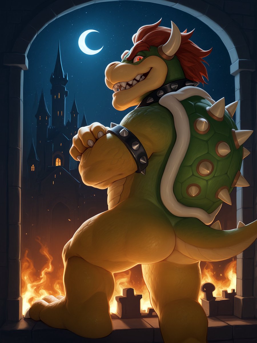 FFrenderx's tweet photo. Bowser King Of Koopas 👑🐢

#bowser #kingofkoopas #male #anthro #king #nintendouniverse #ai https://t.co/mnWvxQE3gN