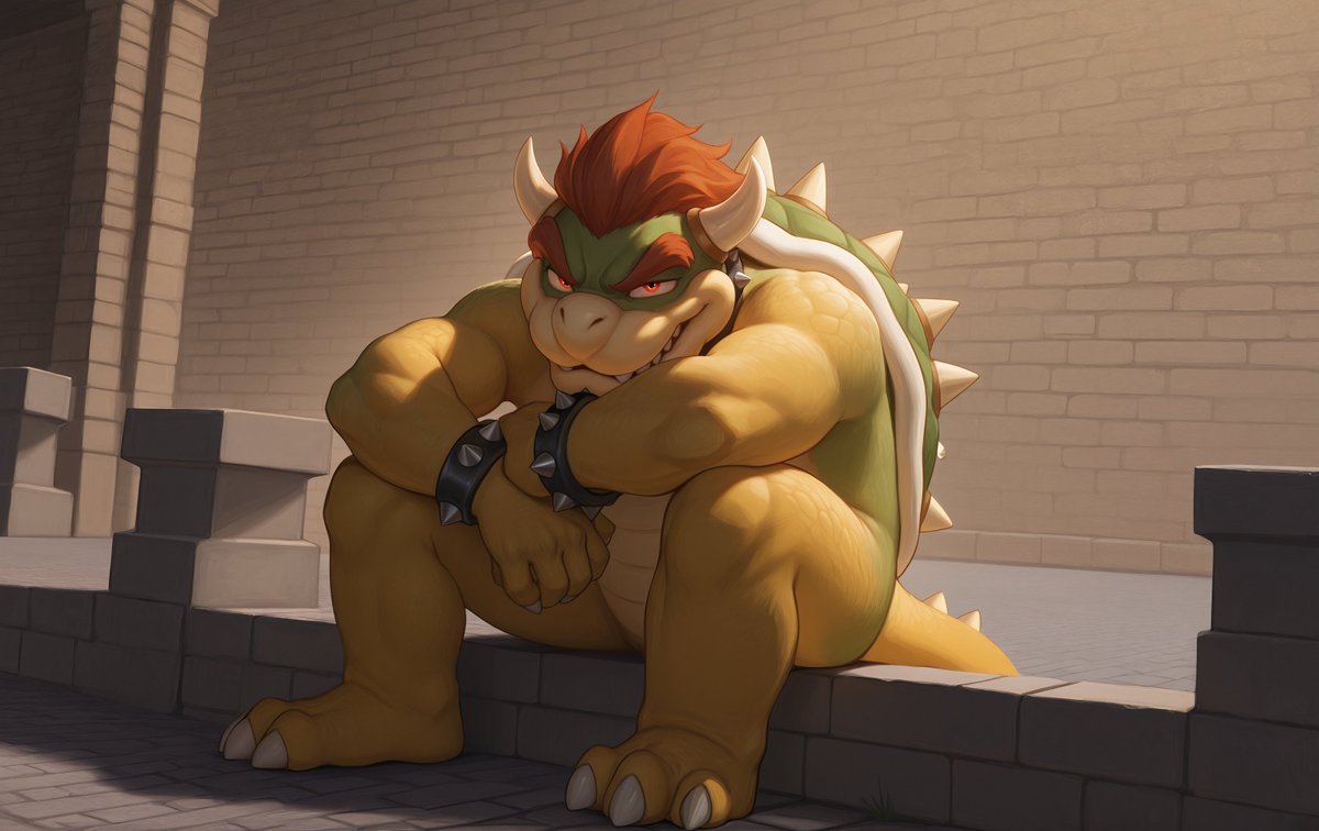 FFrenderx's tweet photo. Bowser King Of Koopas 👑🐢

#bowser #kingofkoopas #male #anthro #king #nintendouniverse #ai https://t.co/mnWvxQE3gN