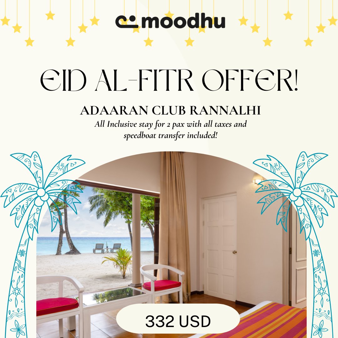 moodhumv's tweet photo. For more information:
Phone: 960 7987793, 7987794
Website: https://t.co/uIC3Cj2zfz
Email: reservation@moodhu.com.mv

#MoodhuMv #MoodhuHolidays #Maldives #FalimGroup #mageyrajje #sunnysideoflife #MaldivianExperience #themaldives #maldivesisland #moodhuReward https://t.co/4TKvCZQrHd