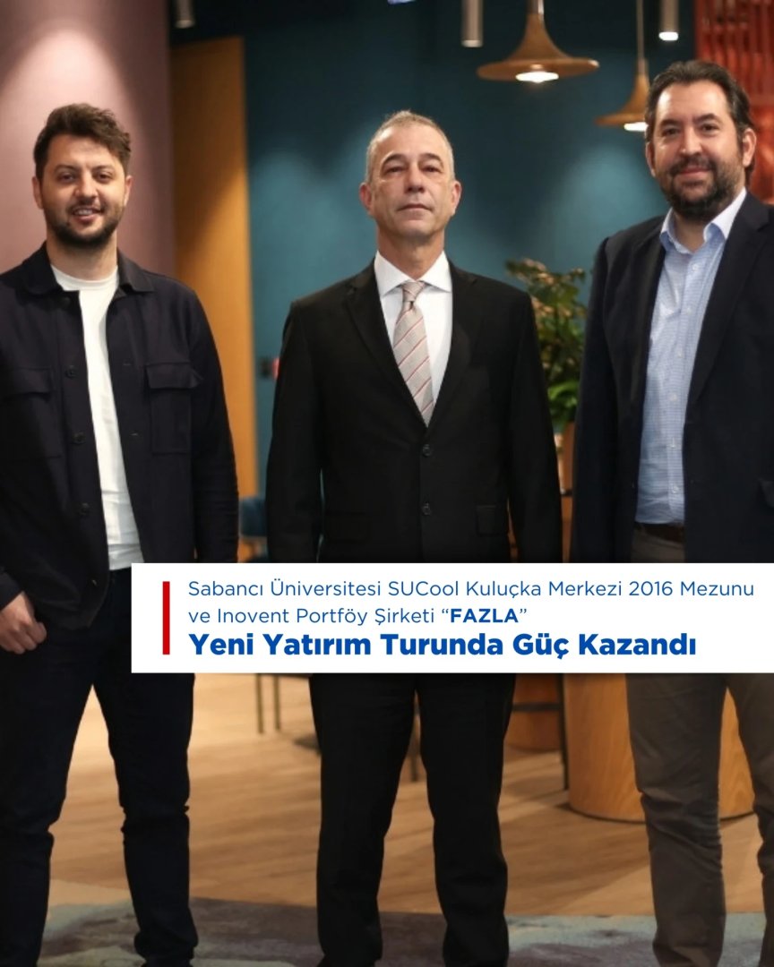 Sabancı Üniversitesi SUCool 2016 mezunu ve Inovent portföy şirketi #FAZLA, Deniz Portföy ve Oxtech Ventures'tan yatırım aldı. UNDP destekli ilk Türk girişimi FAZLA, teknoloji tabanlı atık yönetimi çözümleriyle döngüsel ekonomiye katkı sunuyor. #sürdürülebilirlik #yatırım