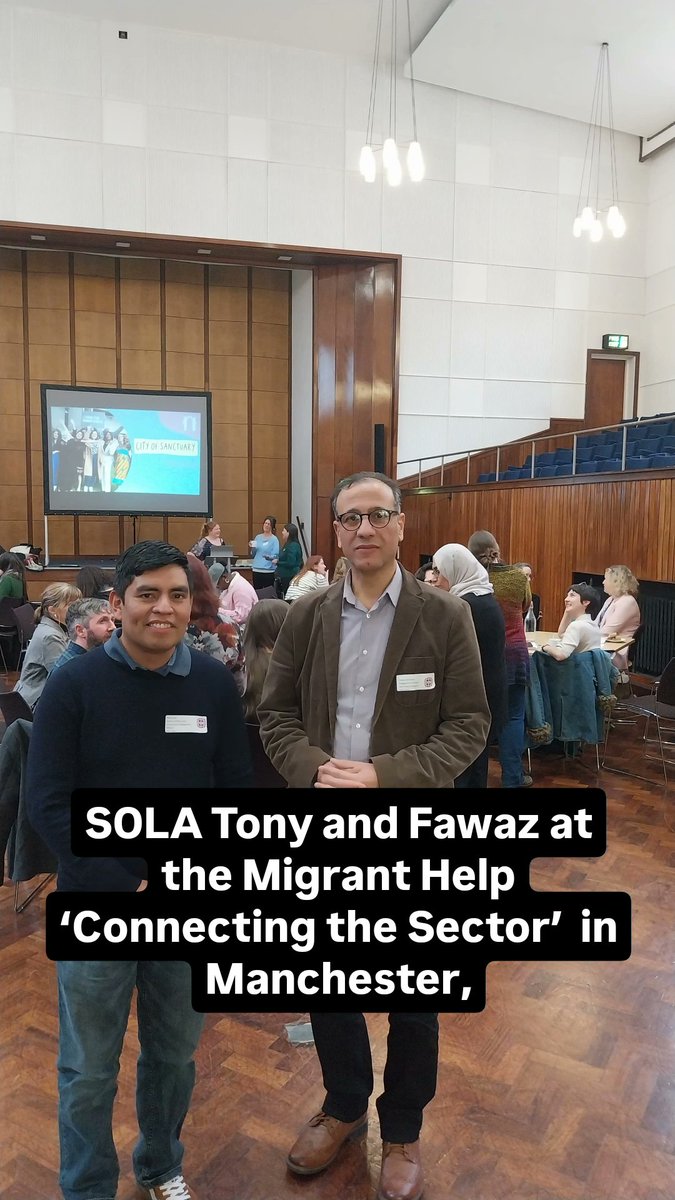 SOLA Tony and Fawaz participated in ‘Connecting the Sector’ in Manchester, organised by Migrant Help. The event was attended by charities and organisations from cities across England, where important issues organisations are facing were discussed.
@migranthelpuk #migrantworkers