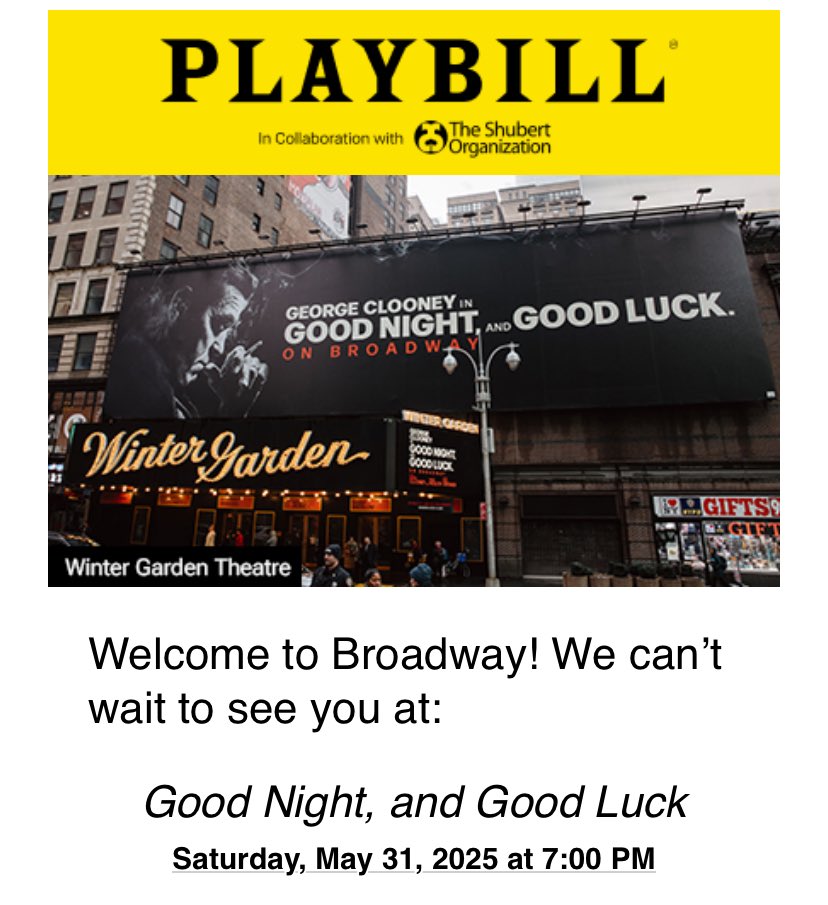 I’ve got a date with George Clooney.  I wonder if he’s as excited as I am?