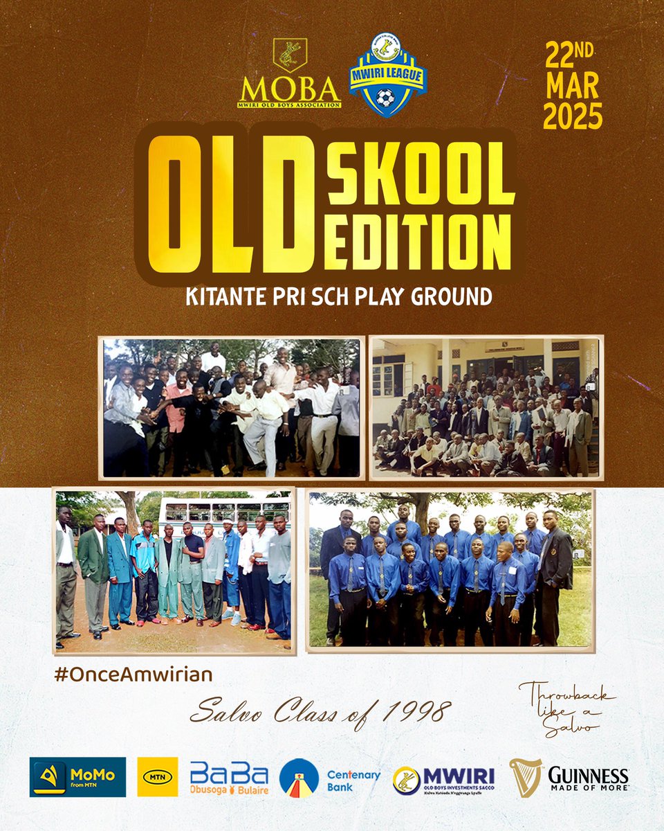 MwiriLeague's tweet photo. We’re are honoring the memories and the incredible journey we've shared. 

Join us for a night filled with classic hits, throwback vibes, and a celebration of our beloved Mwiri culture💖✨ #OnceAmwirian 

📅 Date: 22nd March 
📍 Location: Kitante Primary School 

#ML5🔥 https://t.co/9XCffG1dEE