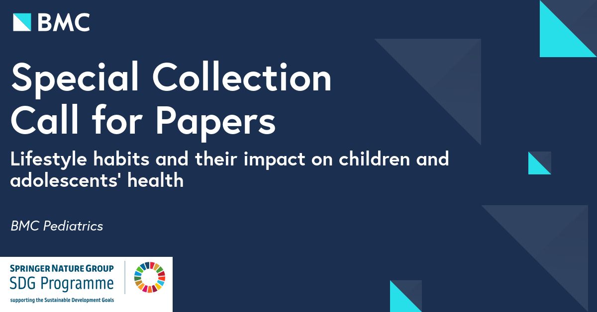Calling all researchers! 🚨
I'm guest editing a collection for BMC Pediatrics on 'lifestyle habits and their impact on children and adolescents' health'. If you have upcoming research in this area, please consider submitting! 📚
Please share widely #Pediatrics #AdolescentHealth