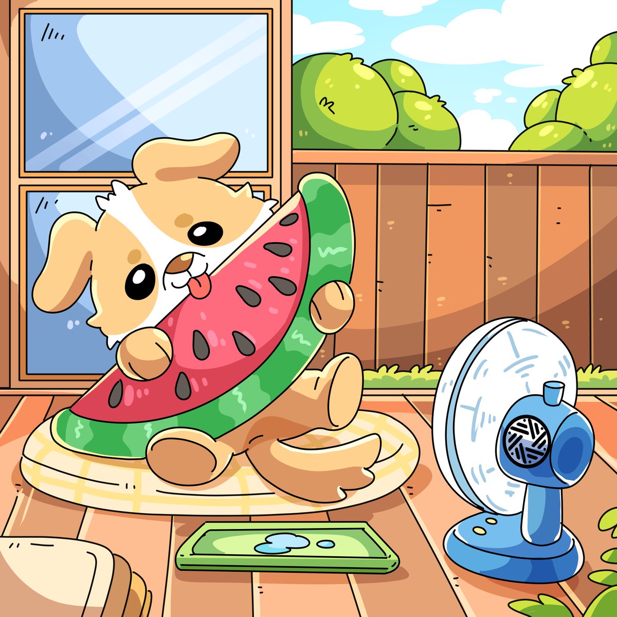 SentientAGI_vn's tweet photo. Gsenti @SentientAGI 
The weather in Ho Chi Minh City, Vietnam is 33 degrees. Dobby will eat a watermelon to quench his thirst. https://t.co/cMDj3nhCXC