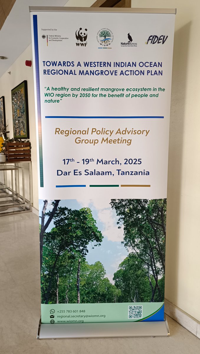 The WIOMN Regional Policy Advisory Group (RPAG) meeting is currently taking place at Four Points by Sheraton, Dar es Salaam. The meeting has brought together representatives from (9) nine countries in the WIO Region to review and validate the draft Regional Mangrove Action Plan.
