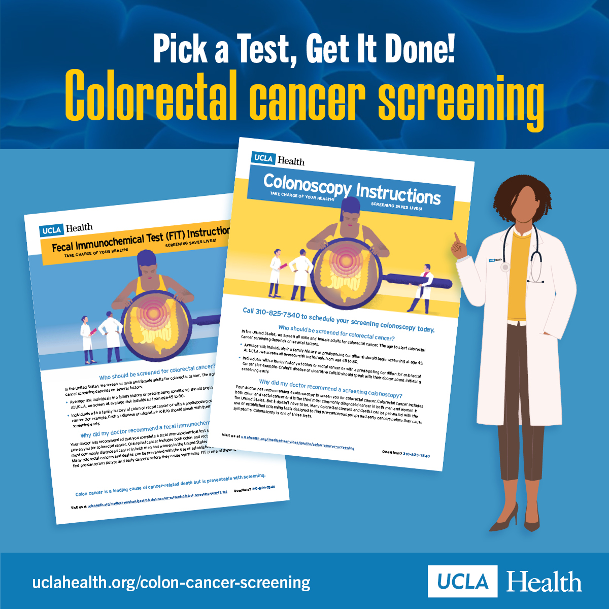 Fola May, MD PhD (@drfolamay) on Twitter photo There are many test options for #colorectalcancer #screening.
At <a href="/UCLAGIHep/">UCLA Gastroenterology and Hepatology</a> <a href="/UCLAHealth/">UCLA Health</a> and <a href="/UCLAHealthJCCC/">UCLA Jonsson Comprehensive Cancer Center</a>, we like to say "Pick a Test; Get it Done!"
<a href="/AGA_Gastro/">Gastroenterology</a> <a href="/AmCollegeGastro/">ACG</a> <a href="/DOM_UCLA/">Department of Medicine at UCLA Health</a> <a href="/dgsomucla/">David Geffen School of Medicine at UCLA</a> <a href="/CCAlliance/">Colorectal Cancer Alliance</a> <a href="/FightCRC/">Fight Colorectal Cancer</a> <a href="/ColonCancerCoal/">Colon Cancer Coalition</a> <a href="/UCLAGIHep/">UCLA Gastroenterology and Hepatology</a> <a href="/UCLAHealth/">UCLA Health</a>
#CRC There are many test options for #colorectalcancer #screening.
At <a href="/UCLAGIHep/">UCLA Gastroenterology and Hepatology</a> <a href="/UCLAHealth/">UCLA Health</a> and <a href="/UCLAHealthJCCC/">UCLA Jonsson Comprehensive Cancer Center</a>, we like to say "Pick a Test; Get it Done!"
<a href="/AGA_Gastro/">Gastroenterology</a> <a href="/AmCollegeGastro/">ACG</a> <a href="/DOM_UCLA/">Department of Medicine at UCLA Health</a> <a href="/dgsomucla/">David Geffen School of Medicine at UCLA</a> <a href="/CCAlliance/">Colorectal Cancer Alliance</a> <a href="/FightCRC/">Fight Colorectal Cancer</a> <a href="/ColonCancerCoal/">Colon Cancer Coalition</a> <a href="/UCLAGIHep/">UCLA Gastroenterology and Hepatology</a> <a href="/UCLAHealth/">UCLA Health</a>
#CRC