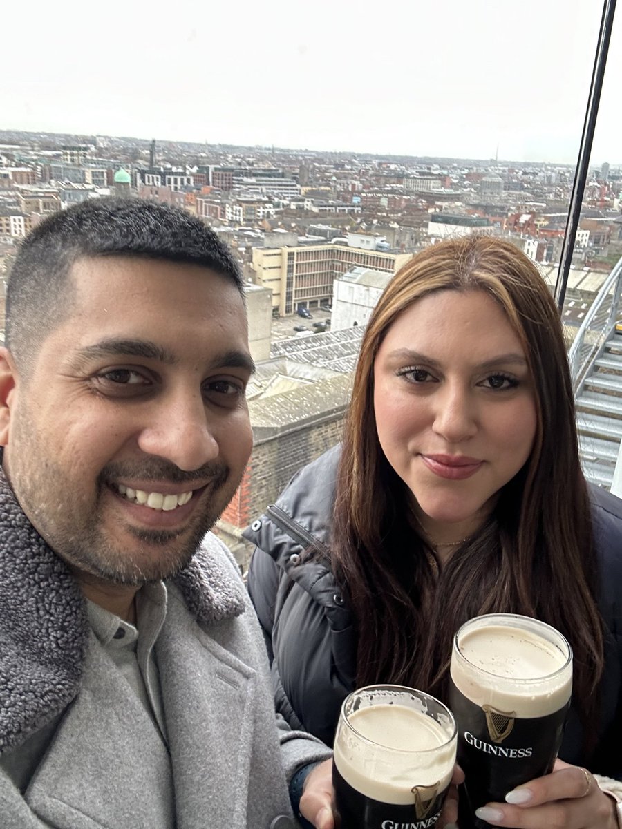 Throw back to St Pattys in Dublin on top of the Guinness tower 🍀