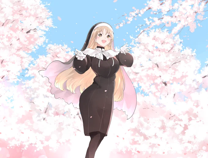 あなたに春が訪れますように#描いたよクレアさん 