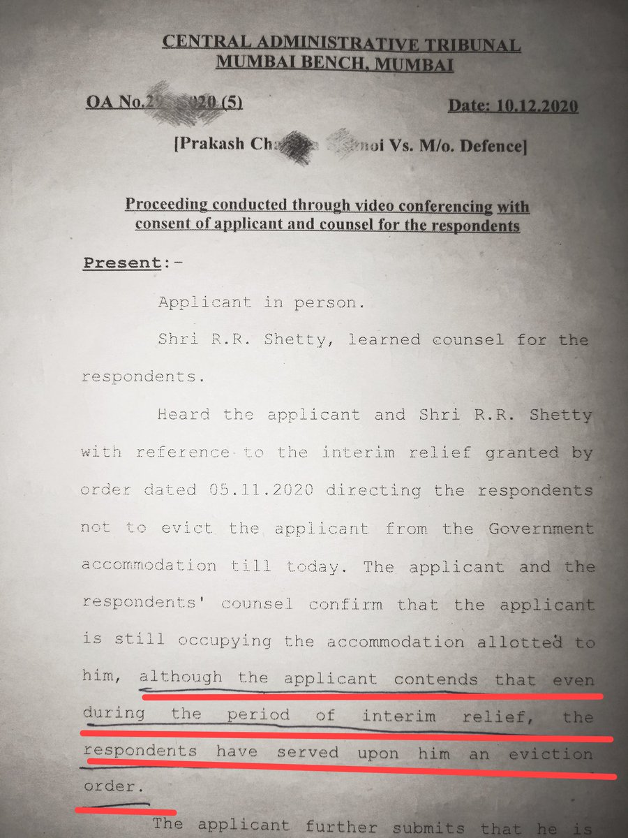 NationB4Self's tweet image. This court order reflects the true character of one who is recently appointed as #CGDA. Neither legislation nor judiciary are respected by him. In this case, despite court orders for interim relief, he issued an eviction order by violating provisions of law. #AbuseOfAuthority.