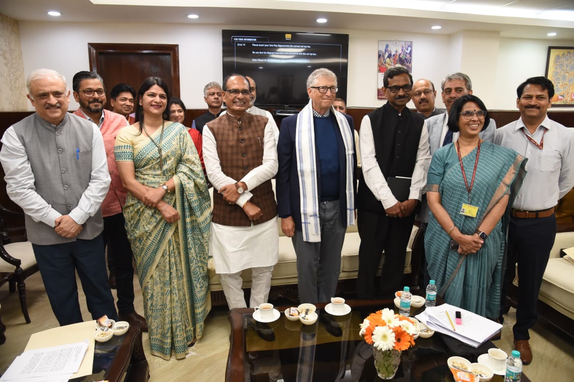 "Union Minister of Agriculture, Farmers Welfare &amp; Rural Development, Shri <a href="/ChouhanShivraj/">Shivraj Singh Chouhan</a>, interacted with <a href="/BillGates/">Bill Gates</a> today at Krishi Bhawan, discussed on the key initiatives of GOI  for  agricultural and rural development. 

#FarmersFirst #RuralGrowth #AgricultureInnovation"