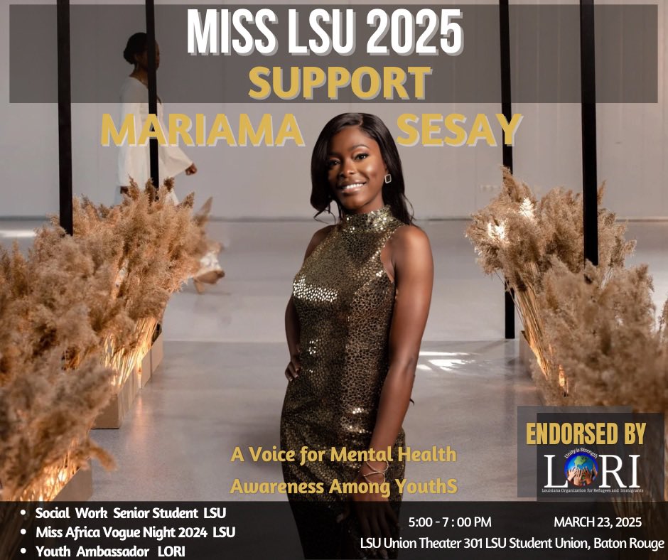 Sharinan5's tweet photo. I’m fundraising for Miss LSU 2025! Your support will help my Niece reach her goal and make a real impact.  Donate here: https://t.co/2gF57Fn5zU  

Thank you!

#@LoriUSA_ #@RefugeeCongress https://t.co/8iaBS6Lx8c