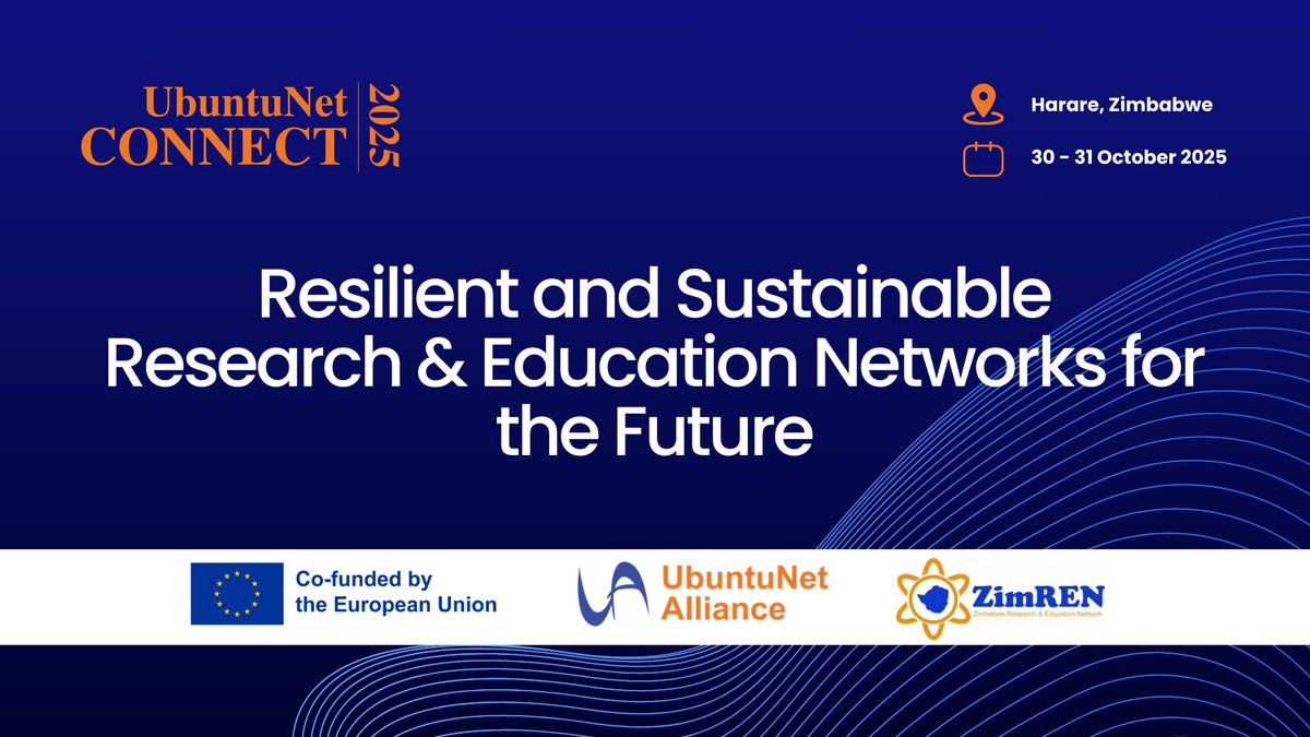 Call for Proposals now Open!
 #UbuntuNetConnect2025 is set for 30-31 Oct 2025 in Harare, Zimbabwe! 
We invite you to submit presentation proposals
Theme: Resilient and Sustainable Research &amp; Education Networks for the Future
Deadline: 30 June 2025
Details: ubuntunet.net/uc2025/