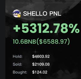 AirdropVictim's tweet photo. Play to Earn #memecoins 🚀
#SHELLO
CA:0x5bcff1a01d3eeba4c9a3b9c45504ec48771826e5
Highest point gain for groupies 💎50 x 0.2 $BNB-> 10 $BNB
Recommended @gmgnai setup method https://t.co/zt2TnNLjZi