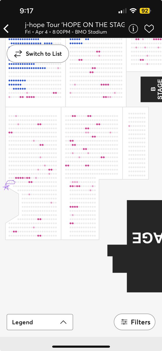cocomangosago's tweet photo. WTS (3) STAGE VIP HOTS LA D-1 (4/4)

selling x3 stage VIP for LA D-2 (4/4) for FV!
Willing to provide proof, FT, &amp; ID for benefits.

Price: $633 EACH (FV w/ fees)

Pls comment or DM if interested!

@875tickets 
#WTS #JHOPE #jhope_TOUR #wtsvip https://t.co/GDNanZo3MT
