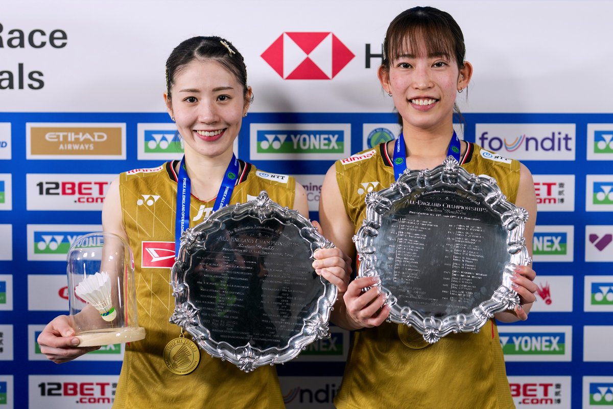 CGTNSportsScene's tweet image. 🇯🇵Japan's Nami Matsuyama/Chiharu Shida claimed their 2nd #AllEngland🏆with a 21-16 14-21 21-17 win over Malaysia Open champions 🇯🇵Yuki Fukushima/Mayu Matsumoto.

🔸It marks their 1st title since November 2023, when they overcame 🇯🇵Fukushima &amp;amp; Sayaka Hirota.

#YAE25 #全英オープン