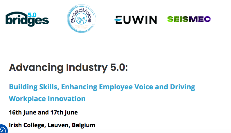 BroadVoice_Proj's tweet photo. Interested in the interplay b/w direct and representative worker #voice and workplace #innovation? 
Join us on June 16/17 in Leuven at the 'Advancing #Industry50" Conference. 
There's time until March 21 to send your abstract https://t.co/gmwsml5oPV https://t.co/060tJXiunD