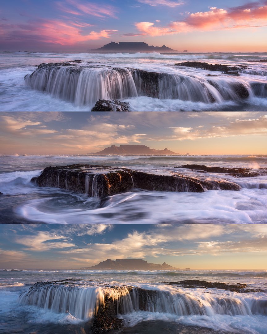 An evolving sunset, each time, unique.