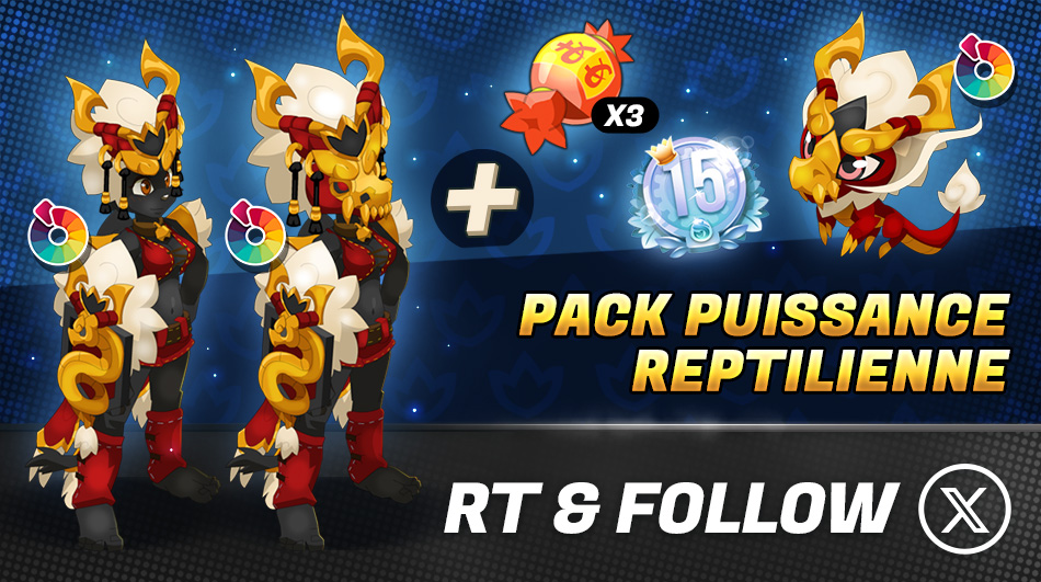 🐉 Terrassez vos ennemis sans même avoir à lever le petit doigt avec le Pack Puissance Reptilienne !

🔁 RT + Follow pour tenter de remporter un pack Puissance Reptilienne !