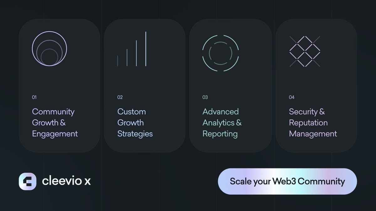 🚀 Want to build a Web3 community that actually thrives?

Hype fades. Engagement, strategy &amp; security build lasting success.

At CleevioX, we don’t just grow communities—we make them strong, engaged &amp; trusted.

📊 See how we do it 👇