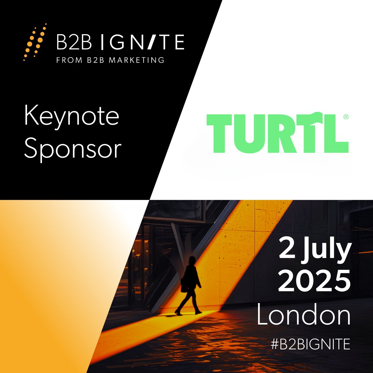 Welcome <a href="/Turtl/">Turtle</a> who are coming on board for B2B Ignite 2025 as our Keynote Sponsor! okt.to/an1Gom

Secure your place at B2B Ignite on 3 July: okt.to/6yCdkV

#b2bignite #commercialmarketing #b2bmarketing #b2bmarketingconference