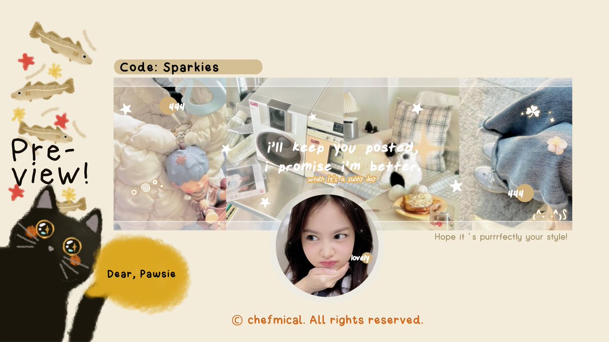 chefmical's tweet photo. RTs are appreciated

Hai! Hari ini dalam rangka Kak Asya @kmnao lagi ulang tahun 🎂🎈 🍓 kakak anon mau bagi bagi 4 FREE LAYOUT BY REQUEST untuk katalog Sparkies!

Jangan lupa baca rules di tweet selanjutnya

⏰ 21.00
🐈‍⬛ Via DM @chefmical 

#zonauang #zonaba https://t.co/f1oF7im3VC