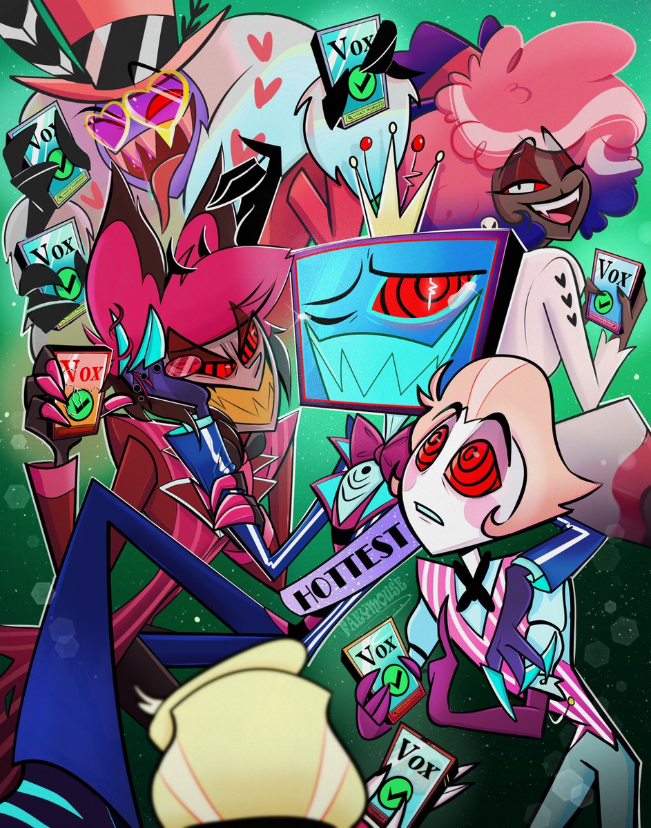 Happy anniversary to Hell’s Hottest, who won that poll as fair and square as his head!!! 🔥🔥🔥🔥🔥🔥

#HazbinHotelFanart  #hellshottestpoll #VoxHazbinHotel