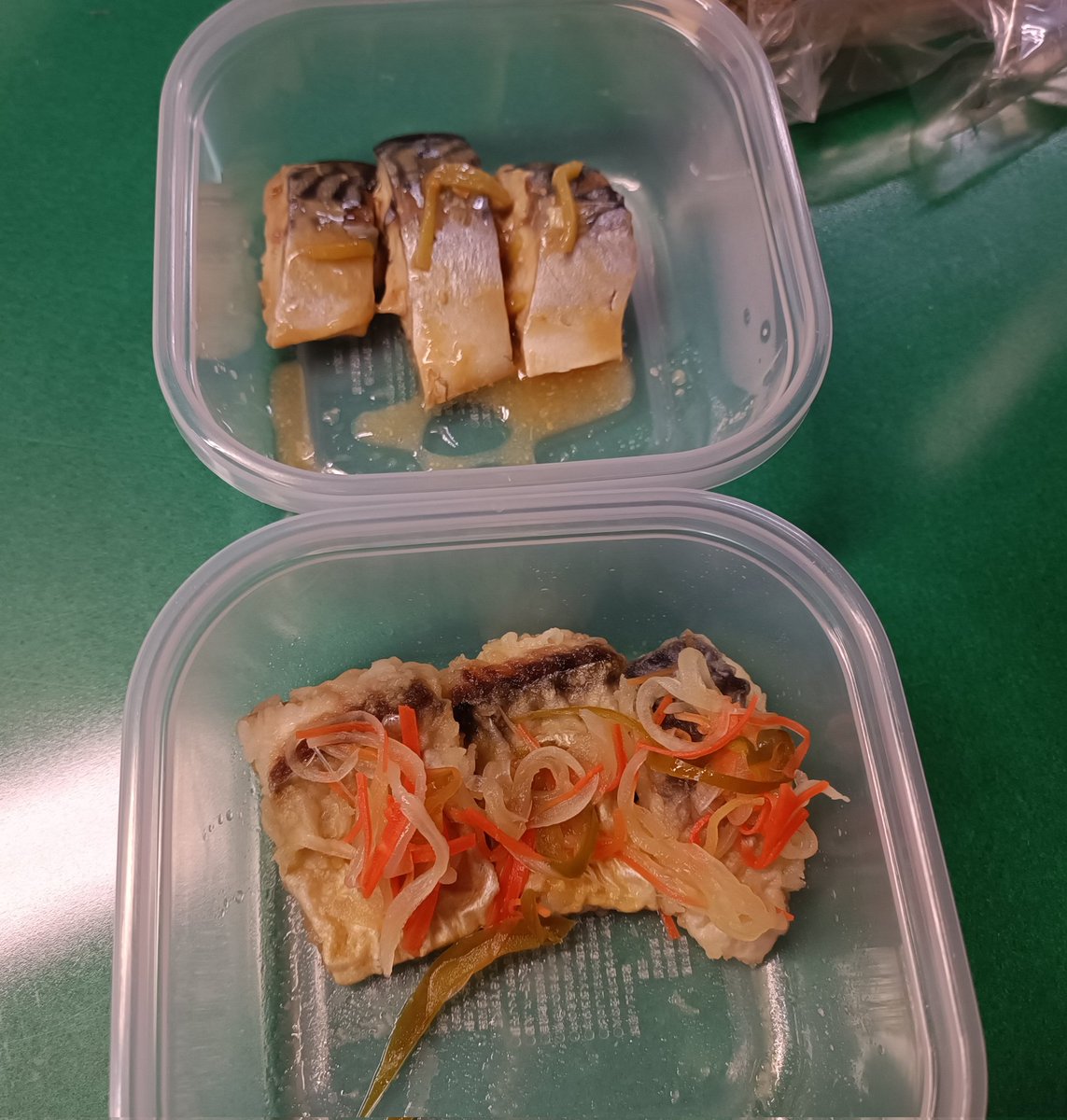 今日の試食はサバの味噌煮と南蛮漬け🐟
南蛮漬けが！ビックリするほど美味しい！！今まで好んで食べる料理じゃなかったけど好物になりそう😍