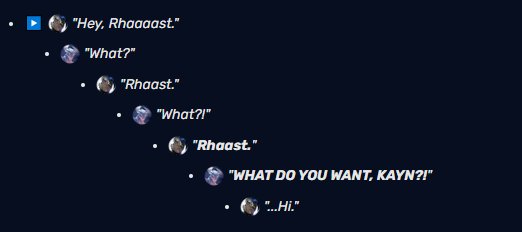 _another_tina_'s tweet photo. Imagine hating Odyssey Kayn and meanwhile he's just being silly like this https://t.co/cBAHGIaQ4Z