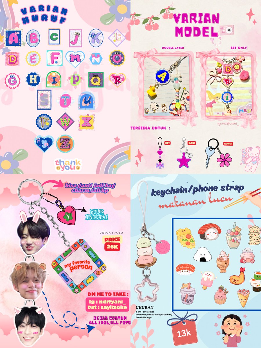 sayitsoke's tweet photo. Gaisss ayoo PO batch 2 udahh open yaaa 🛍️🛒

#zonauang #zonajajanᅠᅠ #bagcharm #keychain #jajan https://t.co/2mKdxgwpJ0