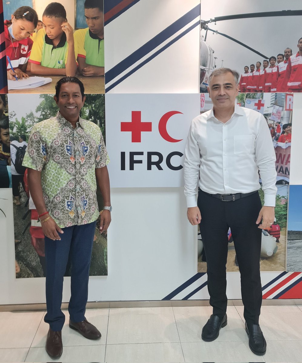Elkhan Rahimov (@elkhanrahimov) on Twitter photo I would like to express appreciation to <a href="/AchalaNavaratne/">Achala Navaratne</a>, Director for Asia-Pacific Region at American <a href="/RedCross/">American Red Cross</a> for meeting in #Jakarta and effective collaboration/joint humanitarian efforts in #Indonesia #TimorLeste
<a href="/ifrc/">IFRC</a> <a href="/IFRCAsiaPacific/">IFRC Asia Pacific</a> I would like to express appreciation to <a href="/AchalaNavaratne/">Achala Navaratne</a>, Director for Asia-Pacific Region at American <a href="/RedCross/">American Red Cross</a> for meeting in #Jakarta and effective collaboration/joint humanitarian efforts in #Indonesia #TimorLeste
<a href="/ifrc/">IFRC</a> <a href="/IFRCAsiaPacific/">IFRC Asia Pacific</a>