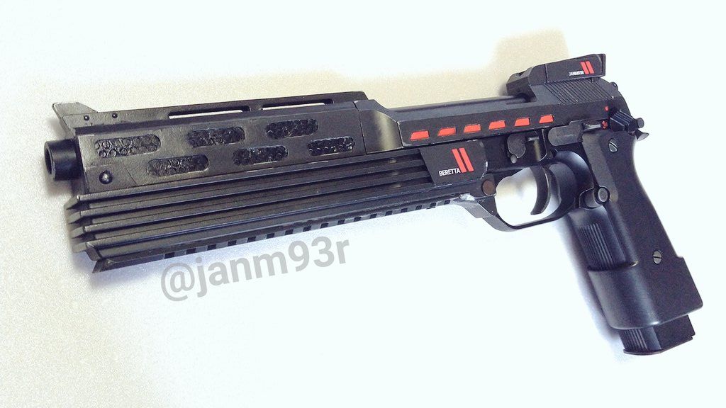 janm93r's tweet image. BDM9完成！
ファークライ版の見た目を上手くオート9の見た目に落とせたと思う。
内部も磨いたので動作も良くなってる😆

対物9mm炸裂弾をフルオートでばら蒔く
アーマー装備向けの重装ハンドガン

久しぶりにぶっ飛んだベレッタ作ったぜ🙃
#M93R #ベレッタ