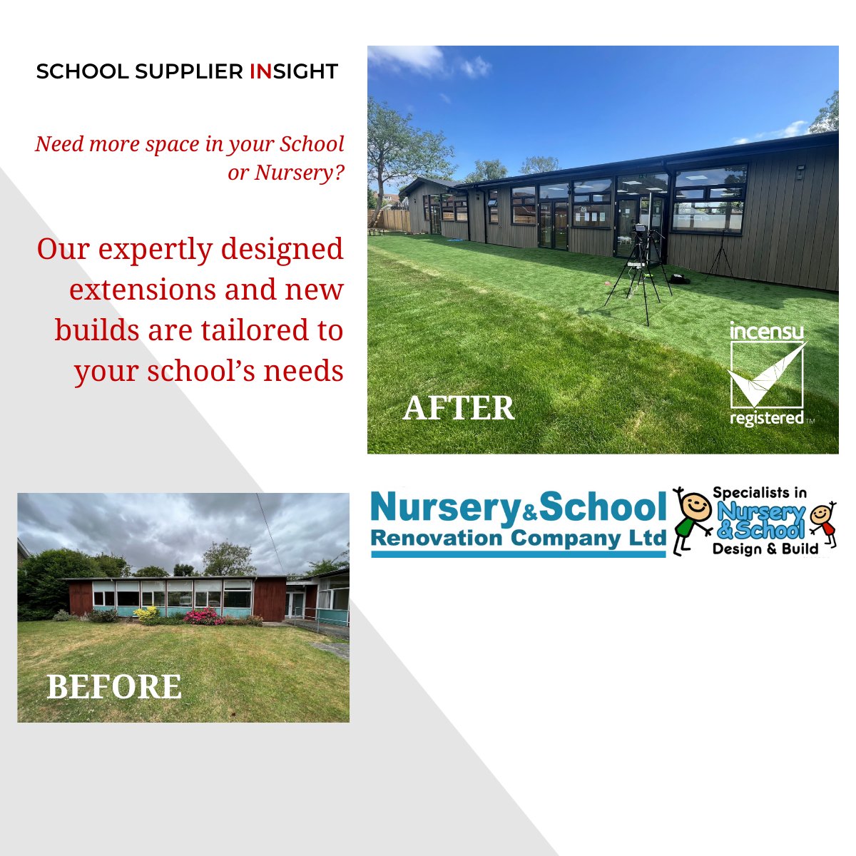 Need more space in your School or Nursery?

Get in touch with the experts at The School Renovation Company - theschoolrenovationcompany.co.uk

Back by excellent testimonials from schools!

#schools #nurseries #EYFS #education #academies #primaryschool #headteacher