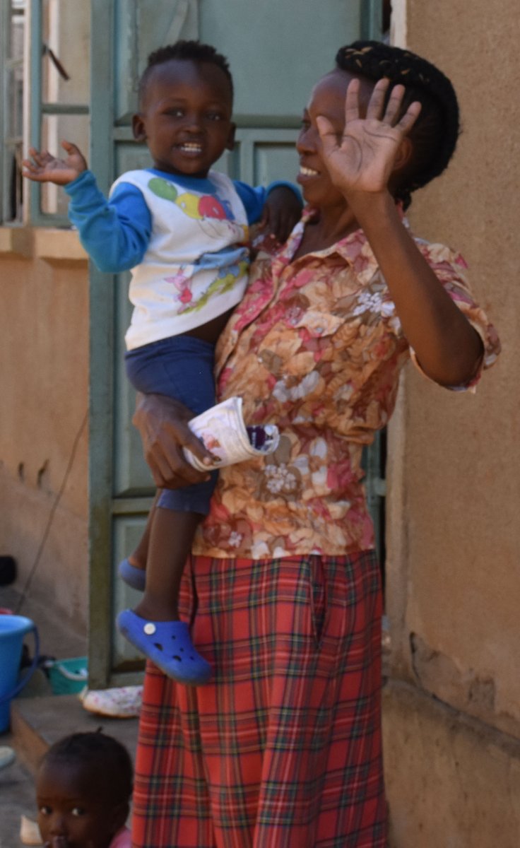 At Mashambani, within Bungoma, GRECA team meets Charity’s mother who takes care of her 2-year-old grandson since his mother joined VCT this year