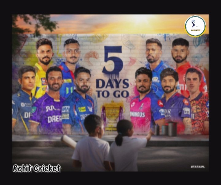 Rohit__cricket's tweet photo. 🚨5 DAYS TO GO🚨
.
.
#IPL #IPL2025 #5DAYS
#AnjikyaRahane #rajatpatidar #Axarpatel #shreyasiyer #RuturajGaikwad #HardikPandya #ShubmanGill #RishabhPant #Patcummins #SanjuSamson https://t.co/4iV6xBhtNB