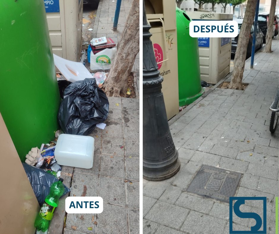 SercomosaN's tweet photo. No dejes bolsas de basura en el suelo de los contenedores, especialmente con previsión de lluvia⛈️
✅Coloca las bolsas dentro de los contenedores y mantén limpio nuestro entorno.
#SeResponsable #LimpiezaViaria #MolinadeSegura https://t.co/mV4YSDjkQU