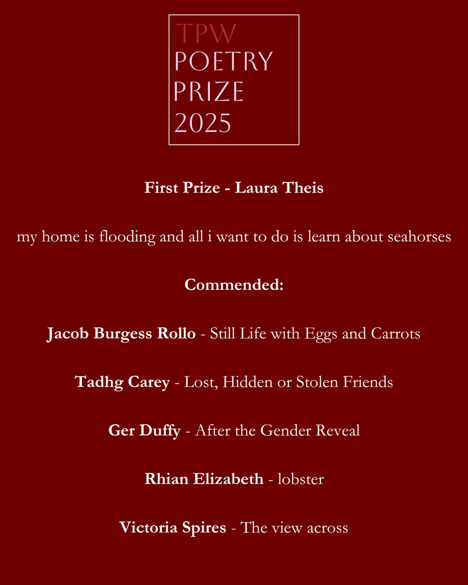 Andrew Jamison (@andrew_jamison) on Twitter photo TPW March Newsletter: Sign up to my mailing list via my website for the latest news from The Poet’s Workshop, including a 30% discount code off all books bought on my website until 31st March. Also, remember to book your FREE e-ticket to the TPW Poetry Prize Evening this Thursday TPW March Newsletter: Sign up to my mailing list via my website for the latest news from The Poet’s Workshop, including a 30% discount code off all books bought on my website until 31st March. Also, remember to book your FREE e-ticket to the TPW Poetry Prize Evening this Thursday