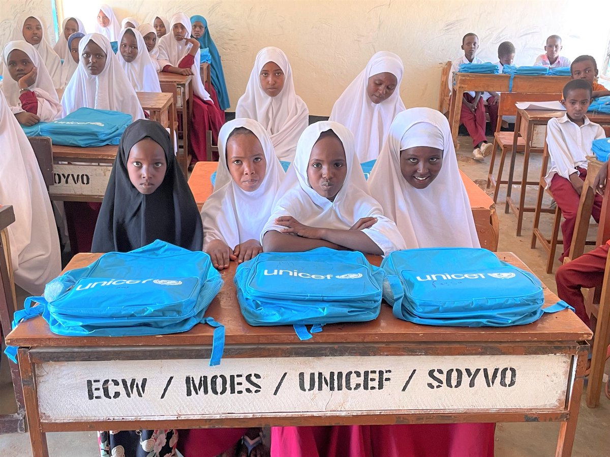 unicefsomalia's tweet photo. #UNICEF thanks @EduCannotWait for allocating a second catalytic grant to support the multi-year education response in #Somaliland. This investment will help children access their right to education &amp; develop the skills they need to succeed. https://t.co/vByLNNP5Du