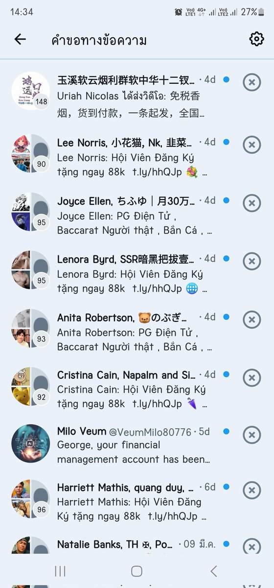 คือไรอ่ะ เยอะมากกกก... ไวรัส หรือสแปมอะไรป่าว น่ากลัว