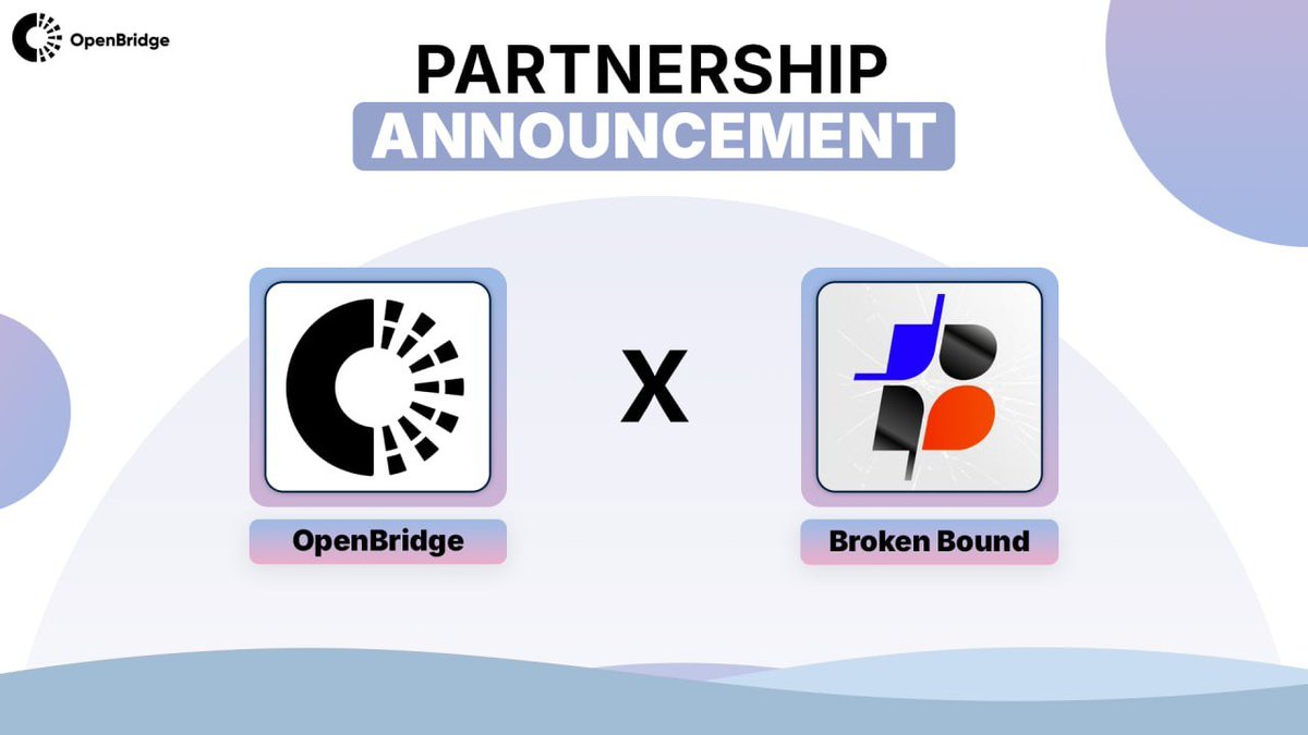 Open Bridge (@openbridgeai) on Twitter photo π Exciting Partnership Alert π
<a href="/OpenBridgeAI/">Open Bridge</a> x <a href="/Broken_Bound_/">Broken Bound</a>
π OpenBridgeAI
β’ The first cross-chain decentralized oracle (DON)
β’ Empowers smart contracts with real-time, AI-validated data
β’ Ensures trust, scalability, and interoperability across blockchains
π₯ Broken π Exciting Partnership Alert π
<a href="/OpenBridgeAI/">Open Bridge</a> x <a href="/Broken_Bound_/">Broken Bound</a>
π OpenBridgeAI
β’ The first cross-chain decentralized oracle (DON)
β’ Empowers smart contracts with real-time, AI-validated data
β’ Ensures trust, scalability, and interoperability across blockchains
π₯ Broken