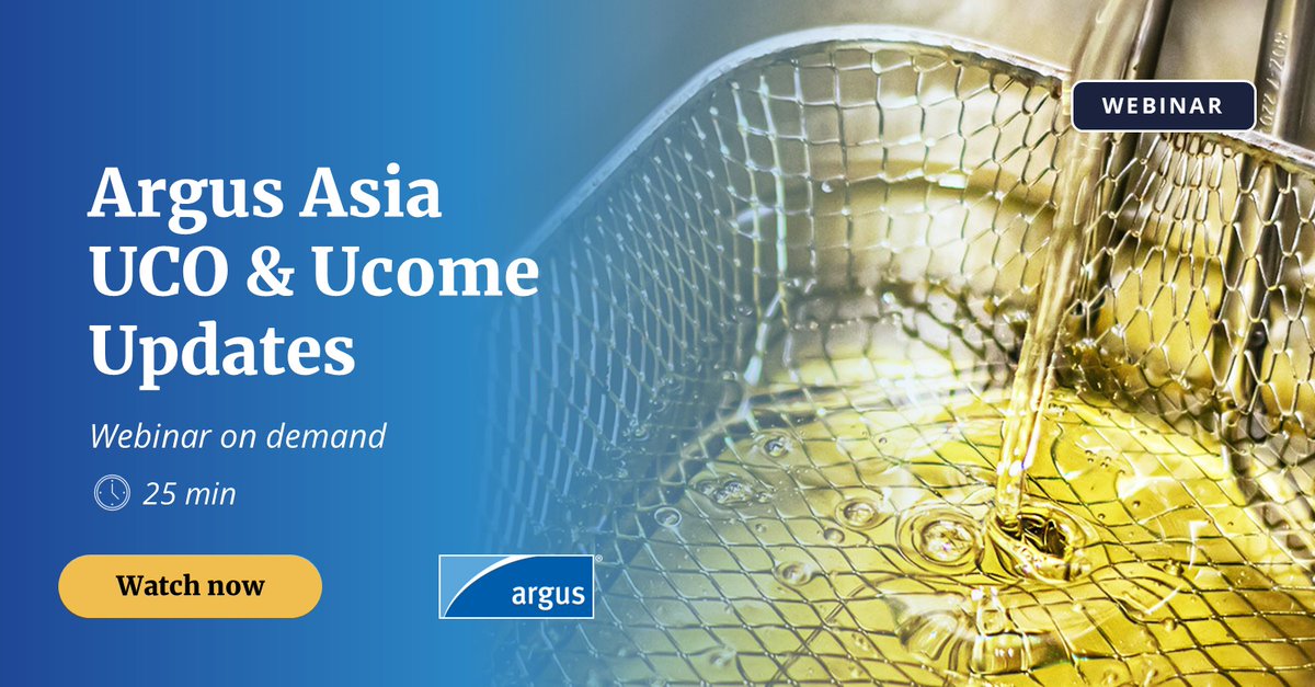 ArgusMedia's tweet image. Review China and South East Asia market updates, including recent regulatory changes that are driving these markets, understand our pricing #methodology and get a forward view into the market in this 25-min on demand webinar. Watch now: okt.to/LmjFG1 | #ArgusMedia