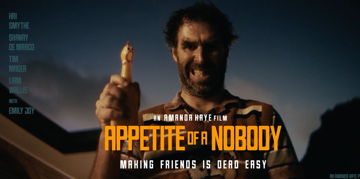 We’re thrilled to share Appetite of a Nobody, the latest dark comedy horror from our longtime collaborator, Amanda Kaye (Good Times and That’s Okay, Norm). As Executive Producers, we’re proud to partner with Amanda in 2025 on this twisted and brilliant film.