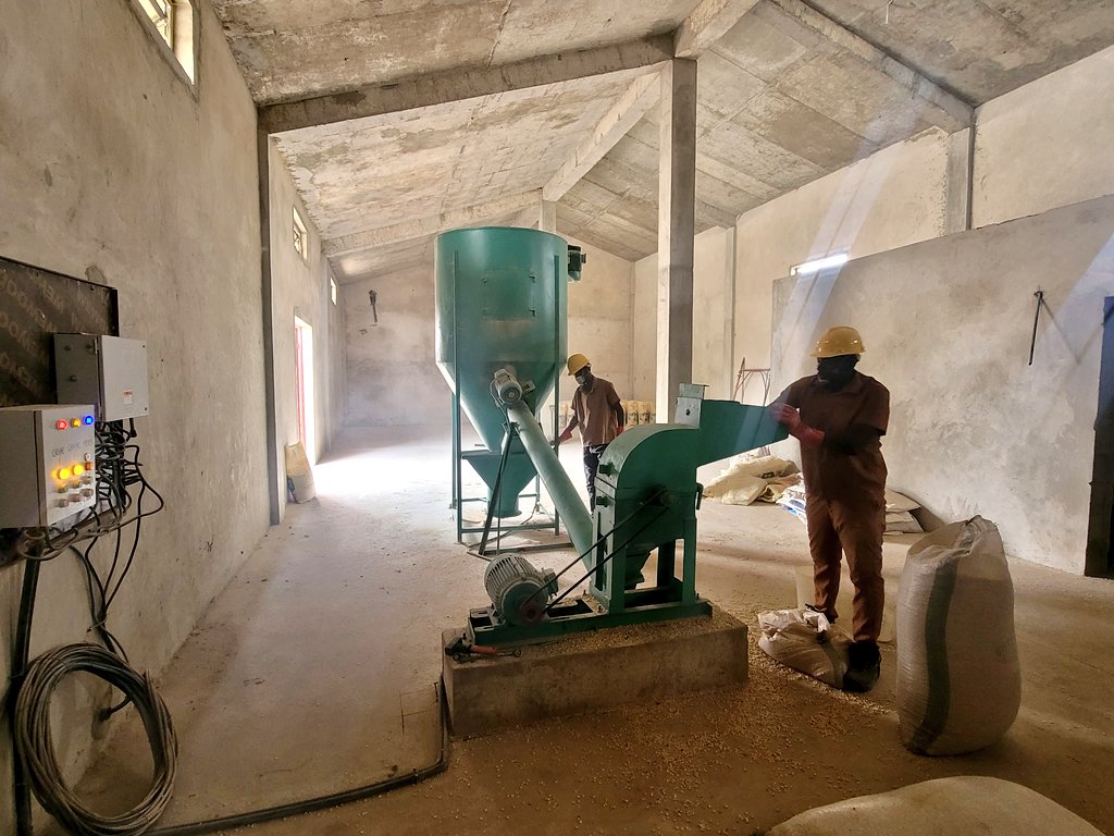 SasDantata's tweet image. Big news!

We just installed a 1-ton/hr feed mill at @AsadaFoods to make the best-quality poultry feed.

For now, let's just call it  "Asada Feed"

When we master the art of feed formulation, we'll be able to scale up and deliver the best feed to you. 

May Allah see us through!