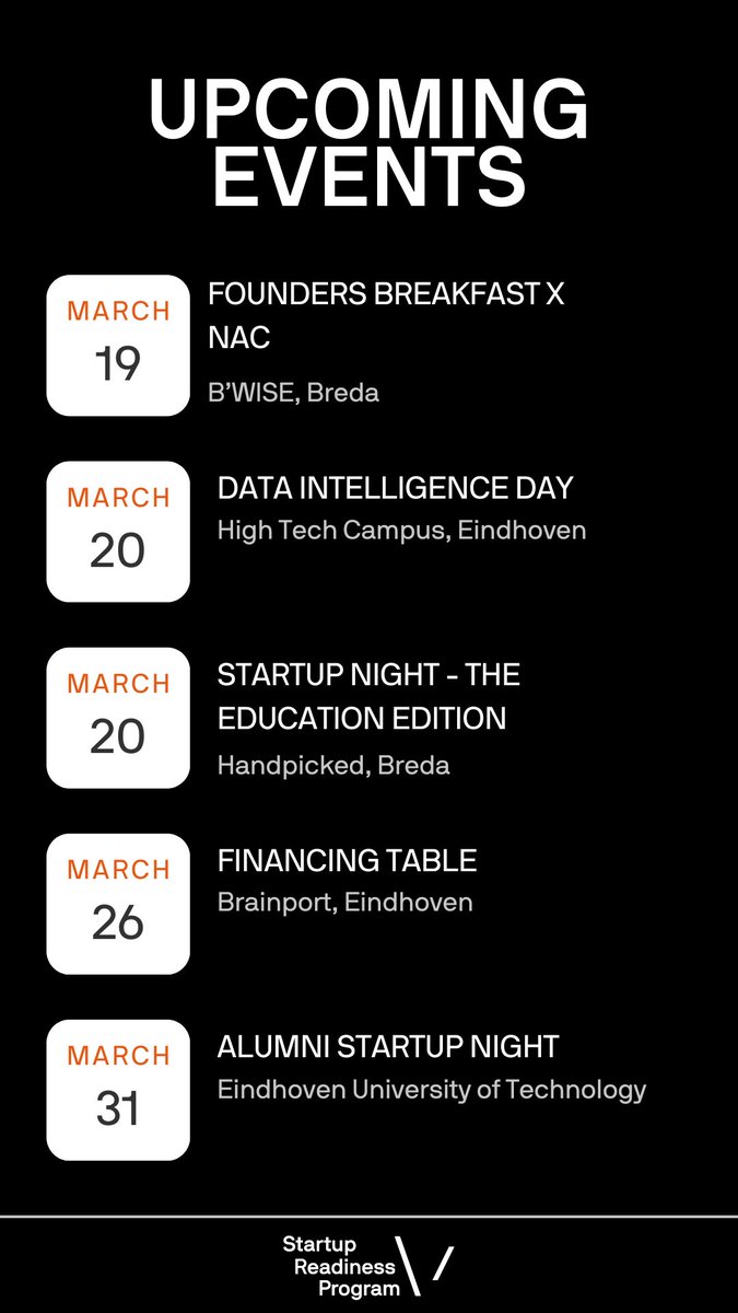 𝐑𝐞𝐚𝐝𝐲 𝐭𝐨 𝐧𝐞𝐭𝐰𝐨𝐫𝐤, 𝐥𝐞𝐚𝐫𝐧, 𝐚𝐧𝐝 𝐠𝐫𝐨𝐰 𝐲𝐨𝐮𝐫 𝐬𝐭𝐚𝐫𝐭𝐮𝐩?
Discover the SRP - Startup Calendar!

👉 Check it out: hubs.li/Q03bs_YX0