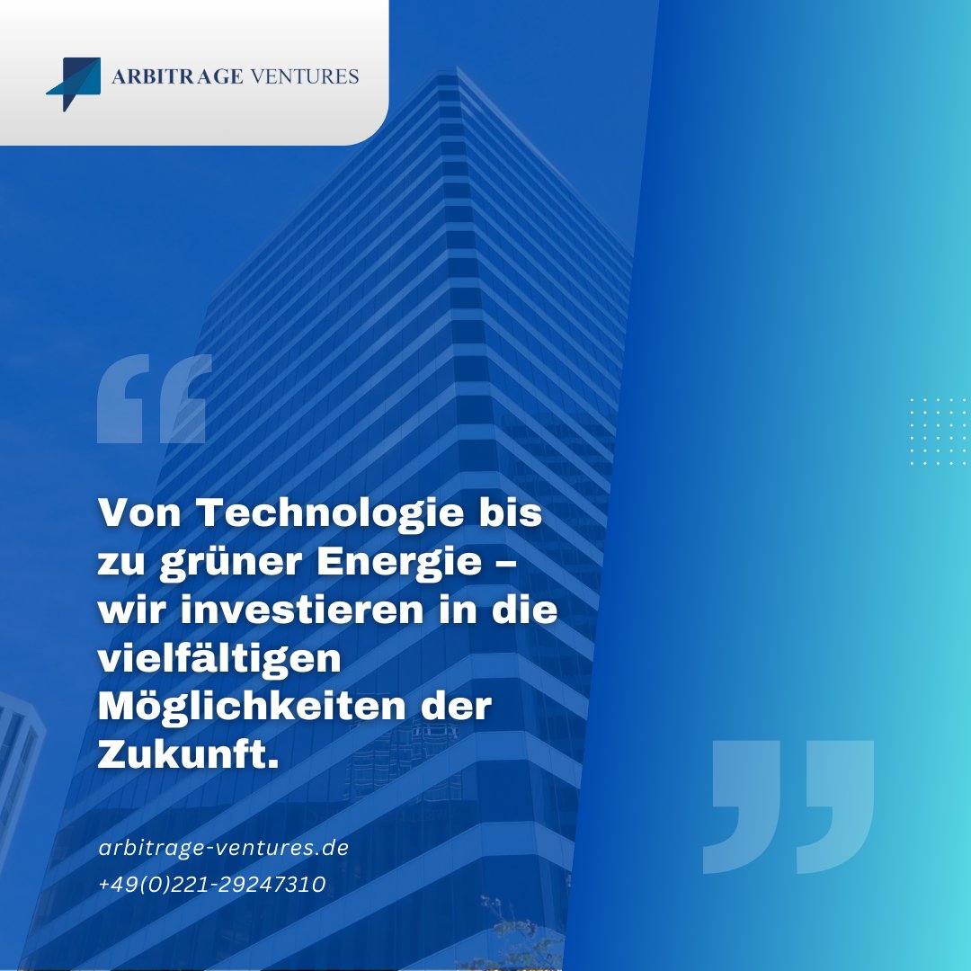 arbinventures's tweet photo. 🌍 Von Technologie bis grüner Energie – wir investieren in die Zukunft. 🚀✨

Arbitrage Ventures fördert Projekte, die Technologie, Umwelt und nachhaltiges Wachstum vereinen.

🌐 https://t.co/U2BjHN83QT
📞 +49(0)221-29247310

#Zukunftsinvestitionen #GrüneEnergie https://t.co/fjvrnHtQhn