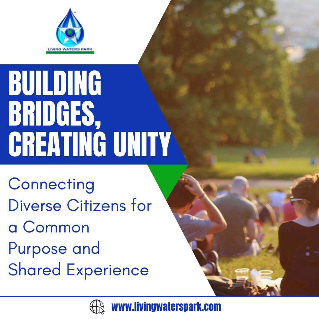 LivingWatersPrk's tweet photo. At Living Waters Park, we’re all about Connecting Diverse Citizens for a Common Purpose and Shared Experience! 🤝 Together, we’re Building Bridges, Creating Unity, and making the world a better place.
Join us in fostering a vibrant, inclusive community where everyone is welcome! https://t.co/AQTqR025Ki
