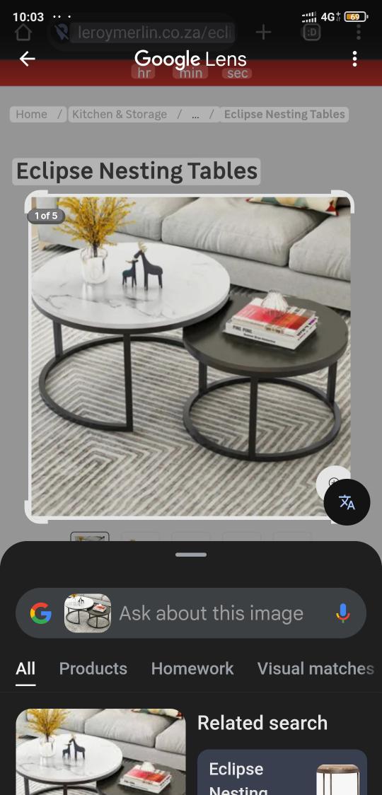 TwiiitBack's tweet photo. @_uNonnie You screenshot the item 

The go to your Google lens app

Select the photo from gallery 

Then search 

Check example on these photos https://t.co/OfVnpAmyw0