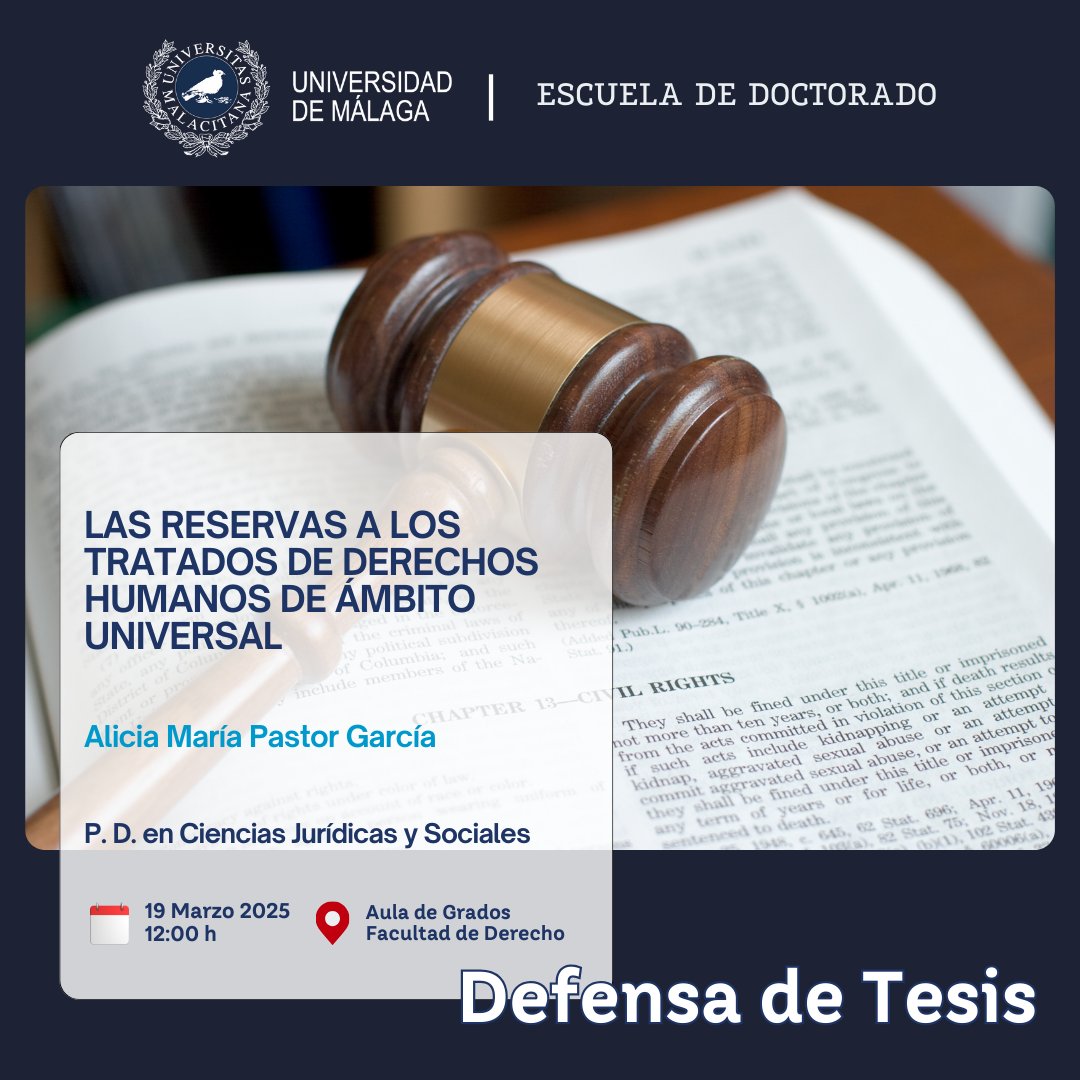 Escuela de Doctorado UMA (@edumaoficial) on Twitter photo 