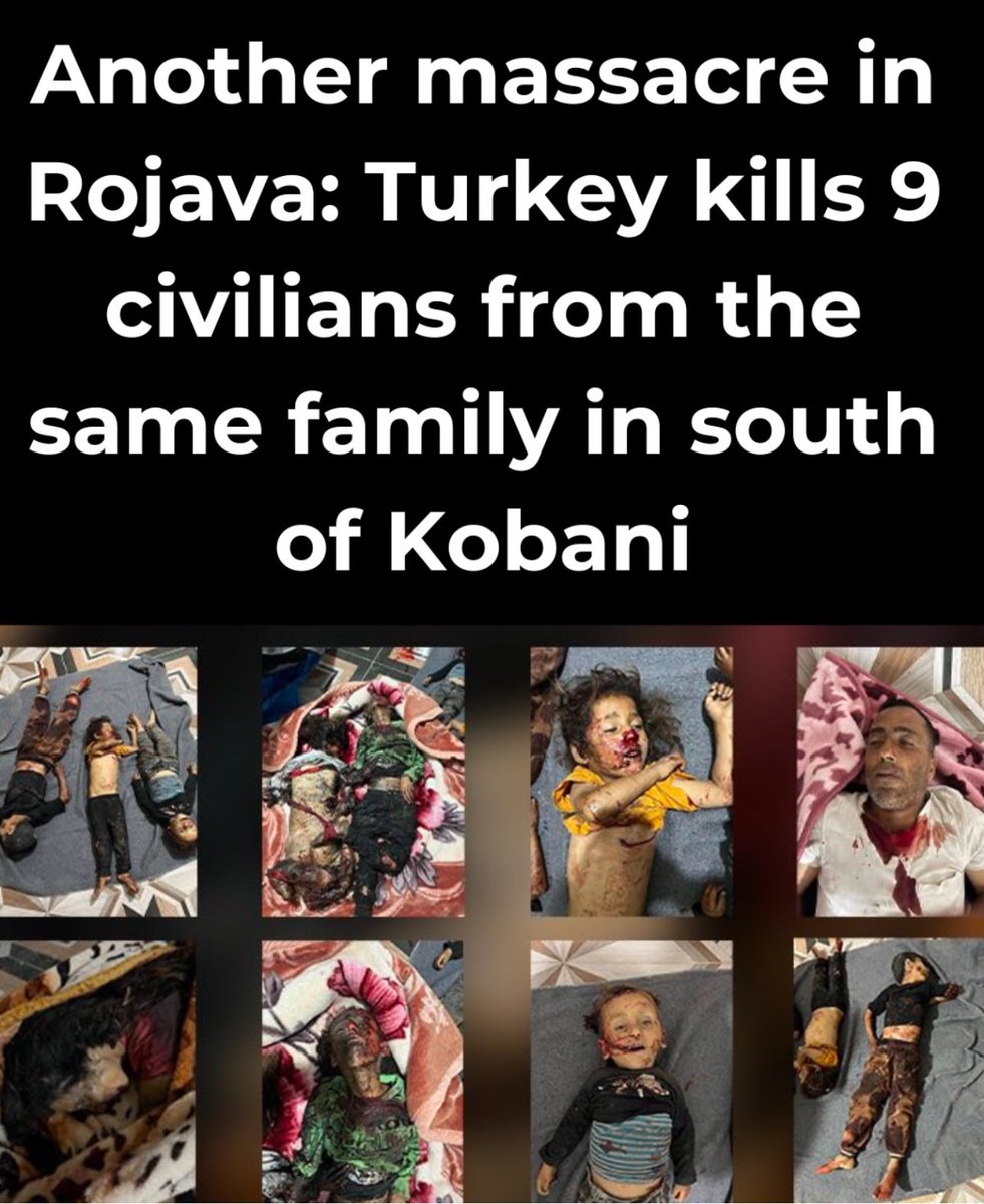 Terrorist Turkey continues to murder with total disregard to basic human rights or international law. Global silence continues to empower Turkey to continue its massacres.